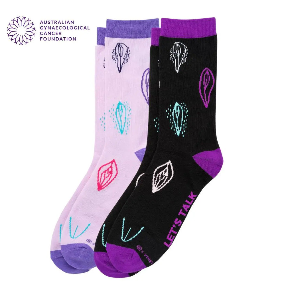 Vulva Sock 2-Pack Sydney Sock Project